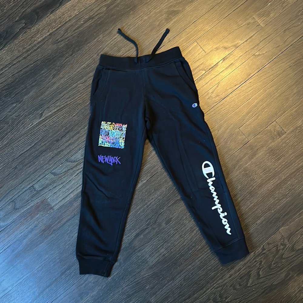 Custom made Champion youth medium sweatpants.